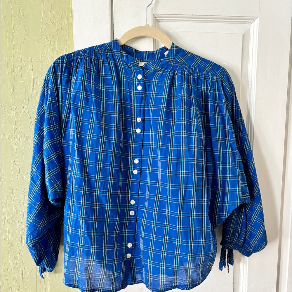 Doen O’Keefe Park Lane Plaid Blouse